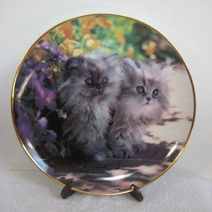Franklin Mint Heirloom Cat Plate, "Sitting Pretty", limited edition, HI7929